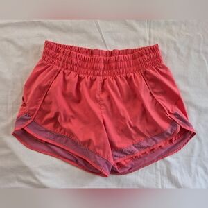 Athleta Women's Pink Shorts Purple MeshAccent Size XS Zippered Pocket Key Pocket